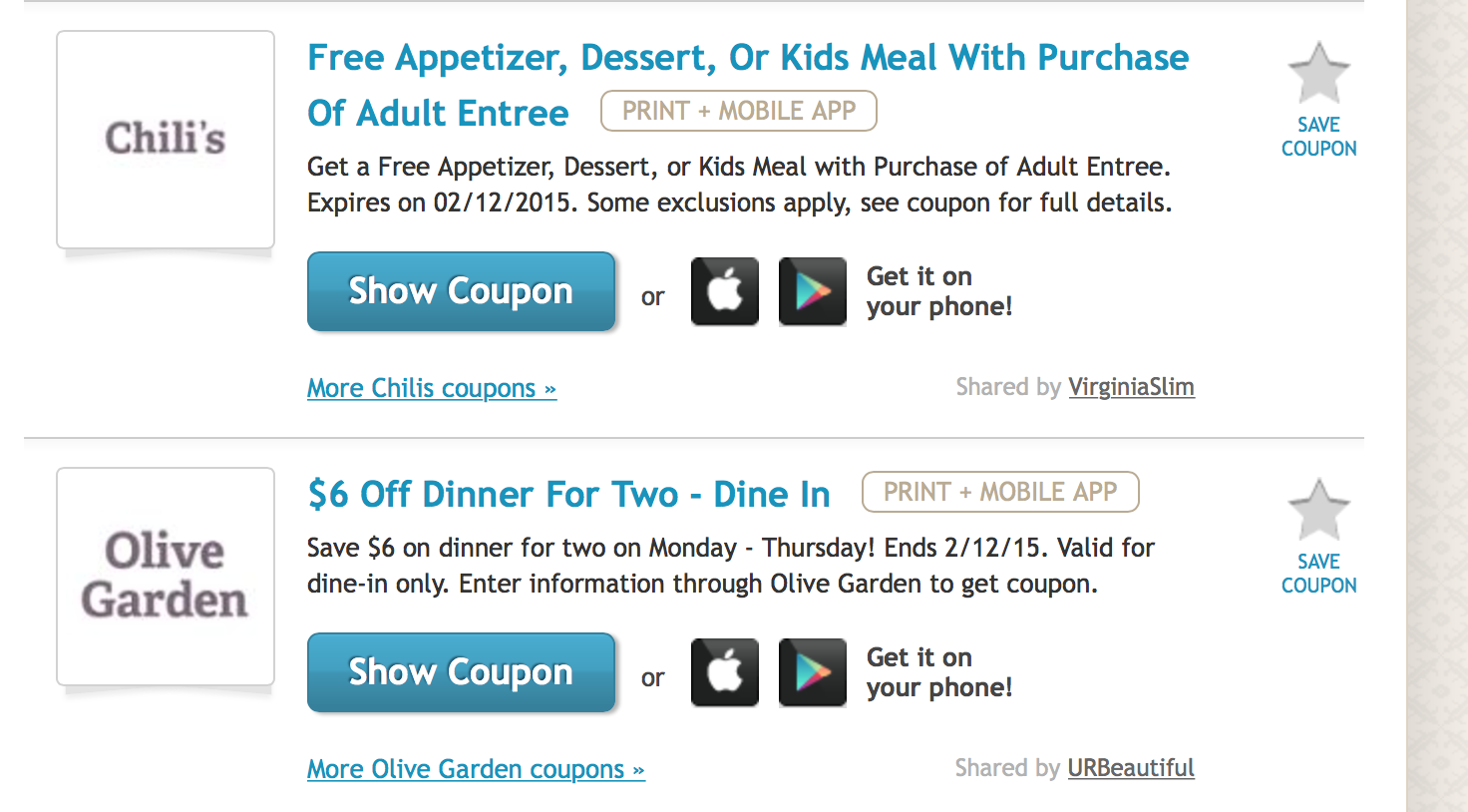 Chilis Coupon Discount Doll